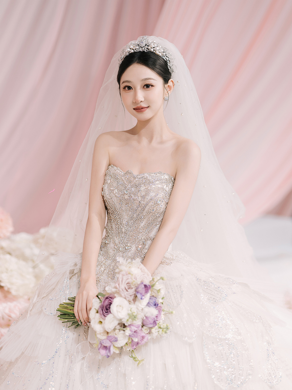 润尚美妆造型,新娘跟妆,时尚新娘造型,婚礼造型,试妆照