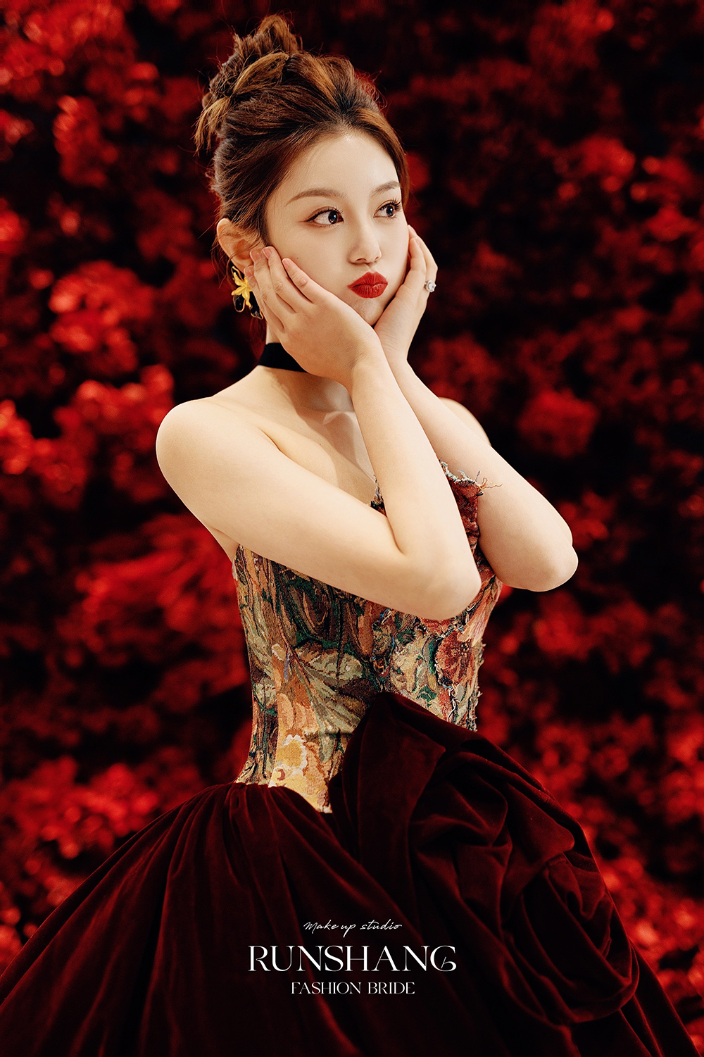 润尚美妆造型,新娘跟妆,时尚新娘造型,婚礼造型,试妆照