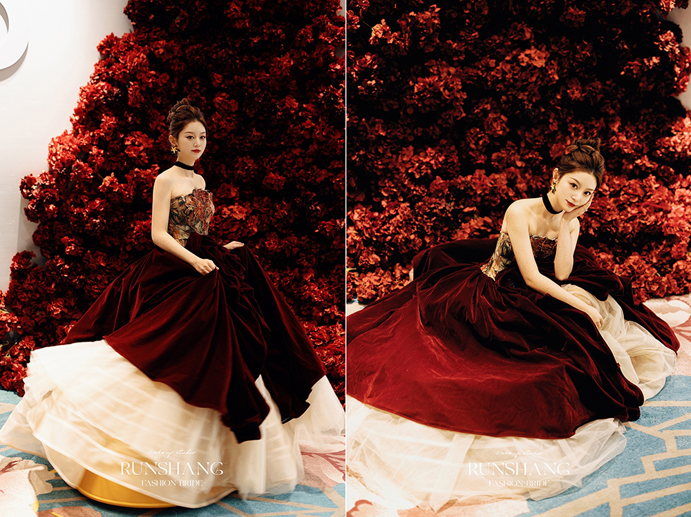 润尚美妆造型,新娘跟妆,时尚新娘造型,婚礼造型,试妆照