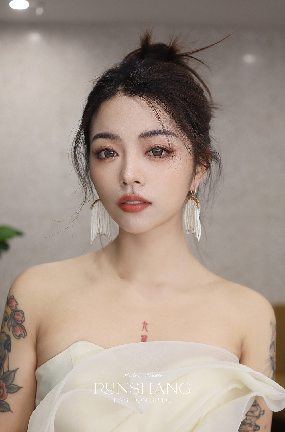 润尚美妆造型,新娘跟妆,时尚新娘造型,婚礼造型,试妆照