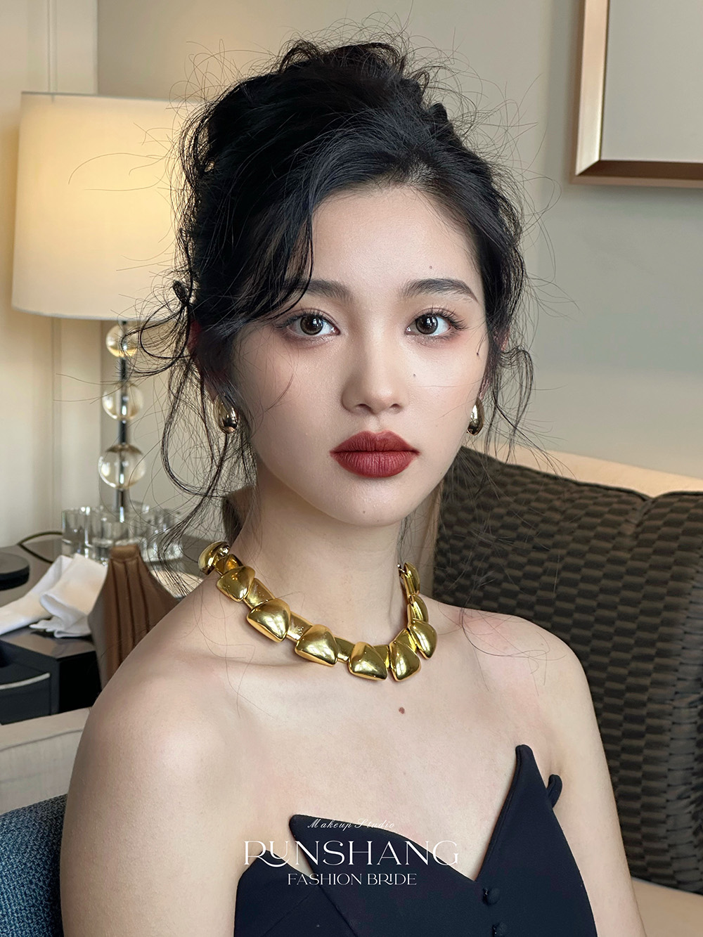 润尚美妆造型,新娘跟妆,时尚新娘造型,婚礼造型,试妆照