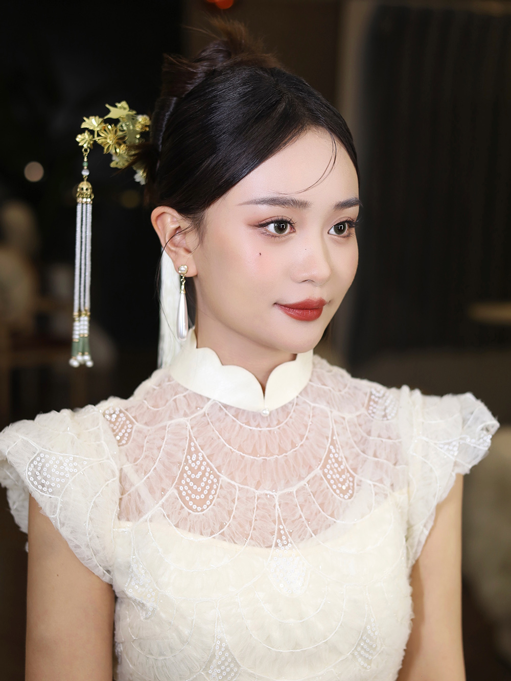 润尚美妆造型,新娘跟妆,时尚新娘造型,婚礼造型,试妆照